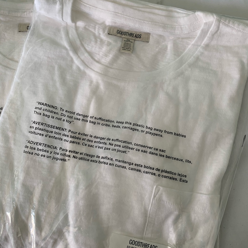 Plain white tee
